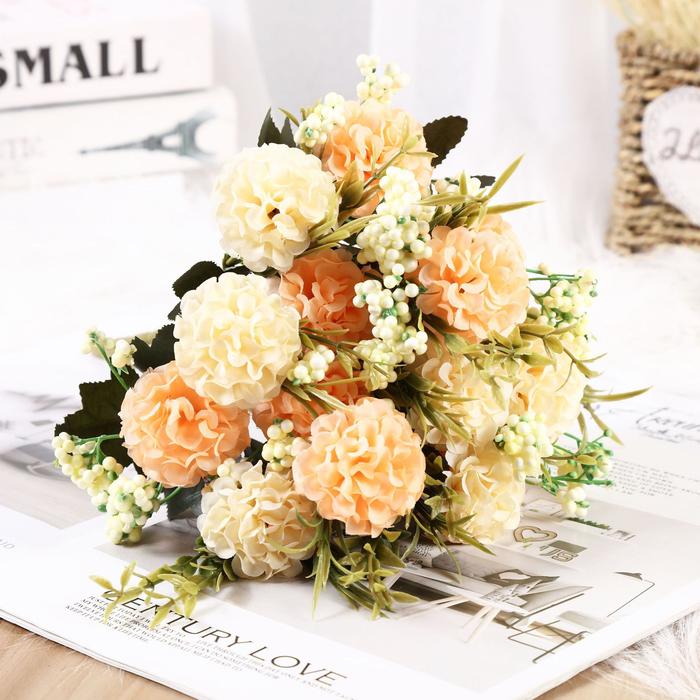 Gambar Bunga Buket Bunga Artificial Peony Bunga Bouquet Dekorasi BG155 - YELLOW dari hokiflorist undefined Tokopedia