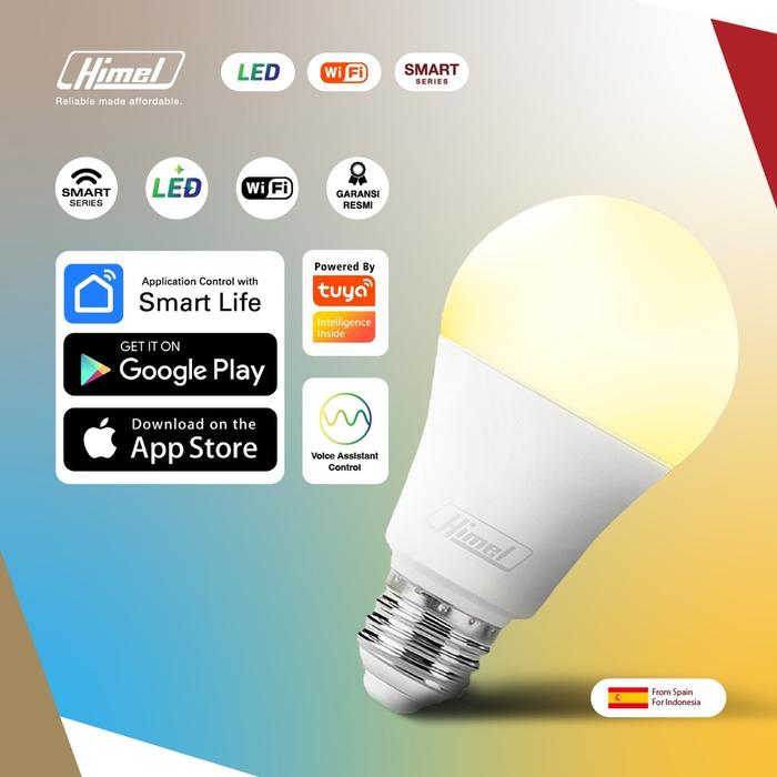 Gambar Himel Lampu 9W Smart Life LED Light Bulb RGBWW Bohlam Wifi IoT Smart - Himel 9W LED dari Ichimaro Shop undefined Tokopedia