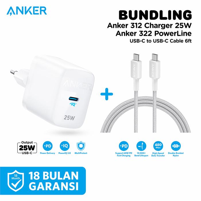 Anker 312 Charger (Ace 2, 25W) Black ...