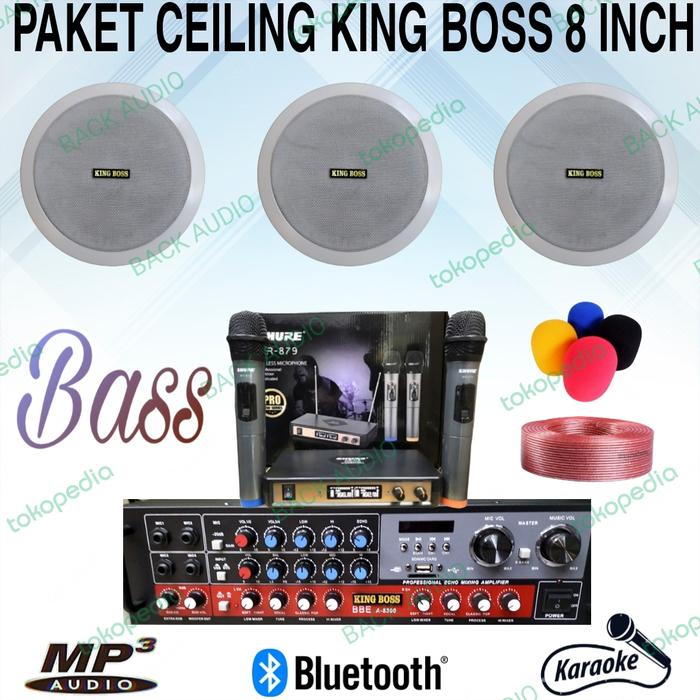 Ceiling King Jual paket speaker ceiling king boss 8 inch cocok untuk cafe resto ...