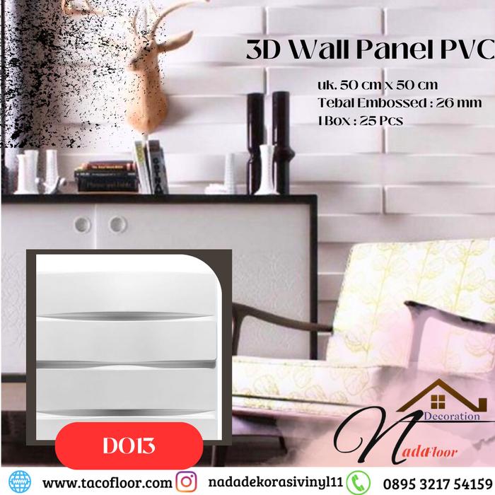 Pvc Panel Marvel Jual 3D Pvc Wall Panel Putih Polos Brand Marvel Tipe D013 - Jakarta ...