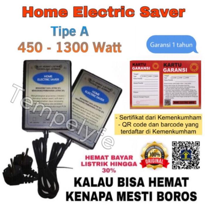 Gambar Penghemat Listrik-Home Electric Saver Original 450 - 1300 Watt Tipe A dari tempelyfe undefined Tokopedia