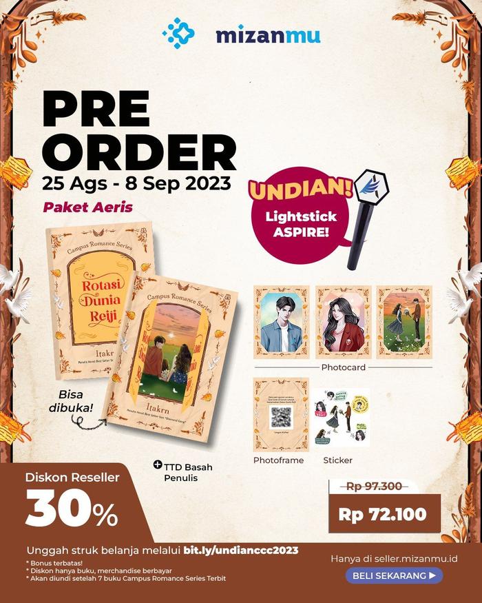 Gambar PRE ORDER - ROTASI DUNIA REIJI - ITAKRN - BENTANG BELIA - BUMIFIKSI - AERIS dari bumifiksipadang undefined Tokopedia