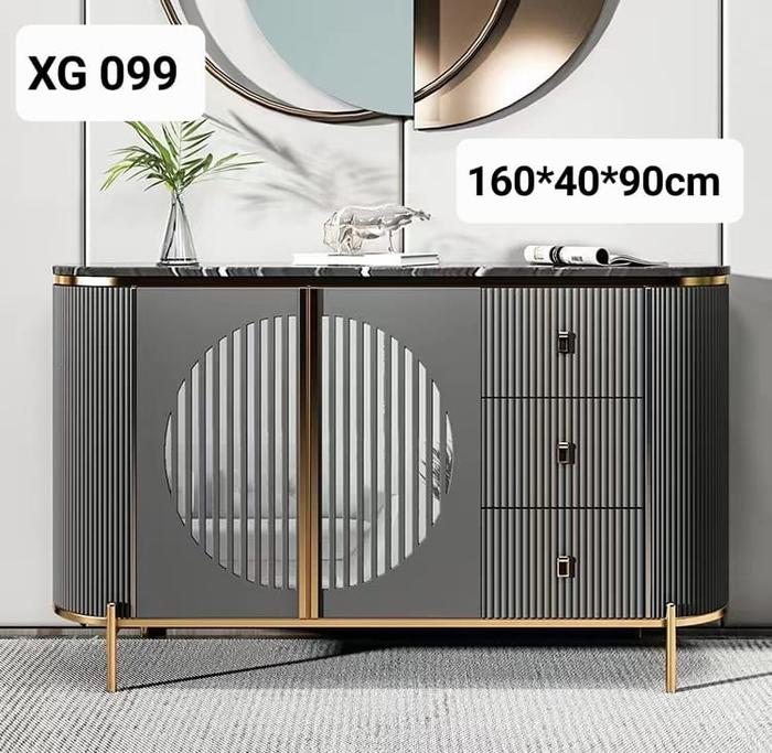Gambar buffet konsul import / rak sepatu / lemari serbaguna XG099 dari Mustika_perabot undefined Tokopedia