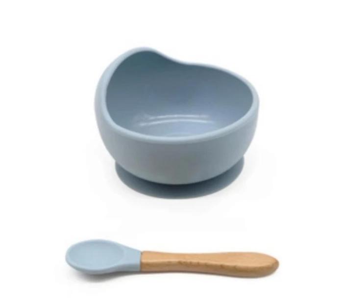 Gambar Hampers Newborn Baby Feeding Set Silicone Alat Makan Mpasi Gift Kado - BOWL DUSTY BLUE, NON KERTAS KADO dari LemariAnakku undefined Tokopedia
