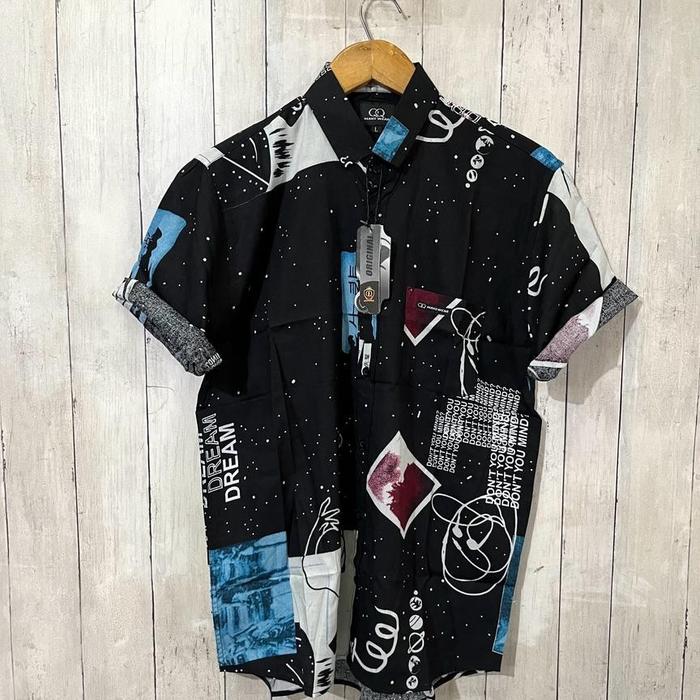 Gambar KEMEJA PRINTING PRIA LENGAN PENDEK MOTIF TERBARU KEKINIAN - Foto 1, L dari centralized_id undefined Tokopedia