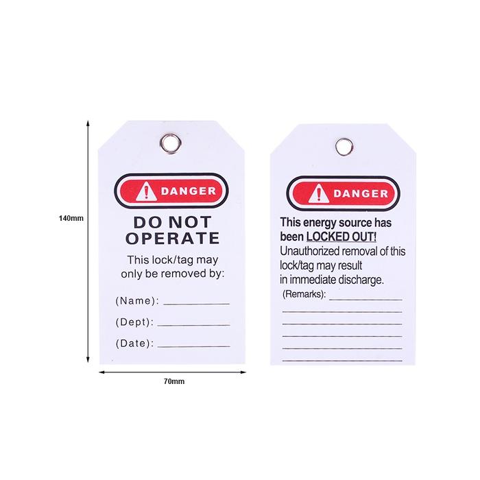 Gambar TAG OUT LOTO PVC DANGER (Red/White) Locked Out Tag Out Out of Service - DTT-02 dari DISTRIBUTIONEXPERT undefined Tokopedia