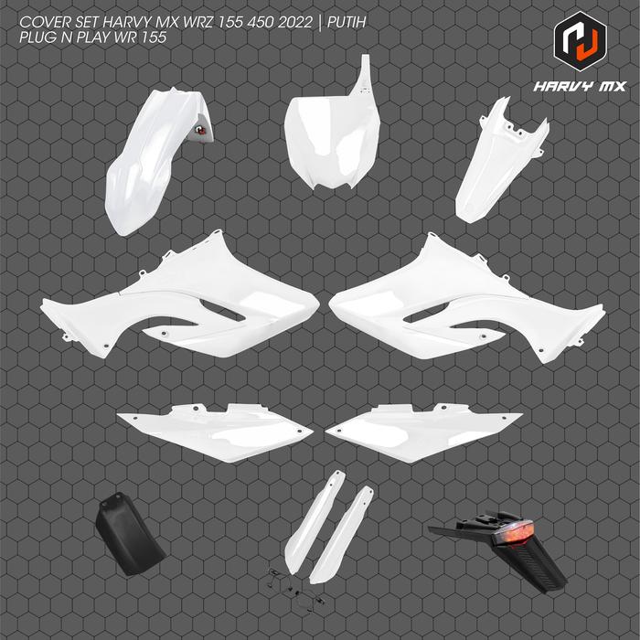 Gambar COVER BODY SET WR 450 PNP WR 155 WR155 HRV - Putih dari DIRT BIKE CHANNEL ID undefined Tokopedia