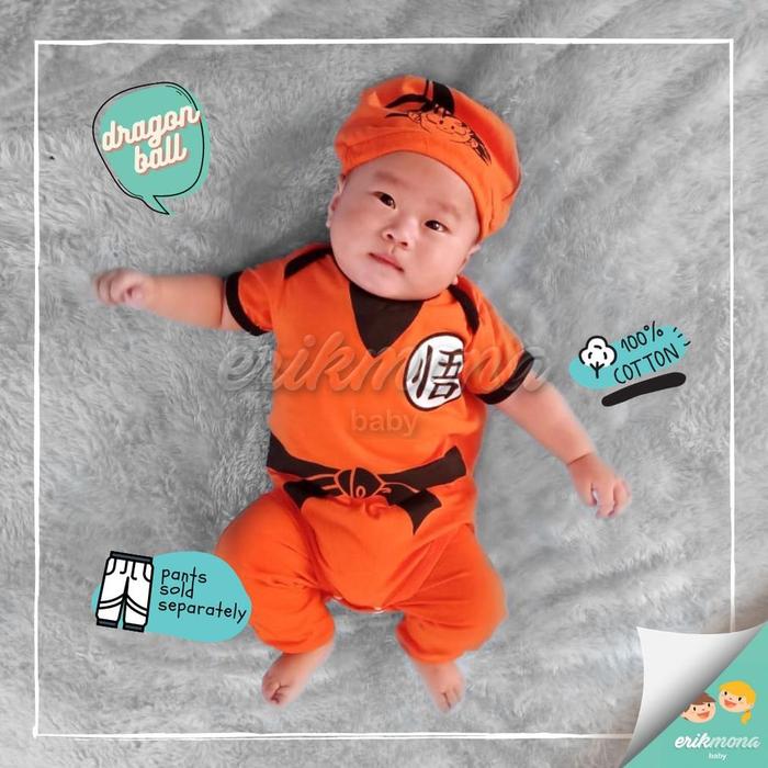 Jual Baju Bayi Jumper Bayi Model Karakter Dragonball Murah Lucu