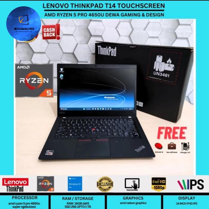 Lenovo Thinkpad T14 Amd Ryzen Pro 4650u Graphics Laptop Lenovo