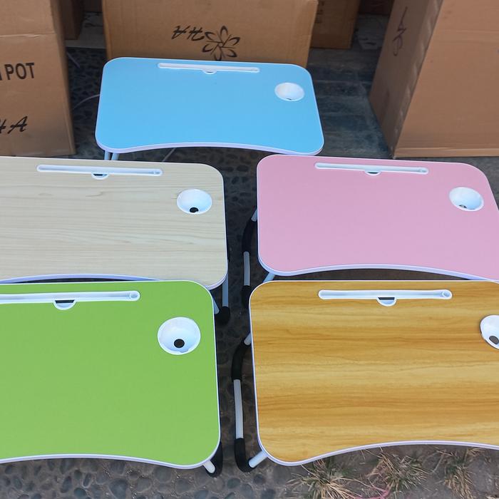 Gambar MEJA LIPAT/MEJA LAPTOP/MEJA BELAJAR IMPORT HIGH QUALITY - Biru dari Tokobintang27 undefined Tokopedia