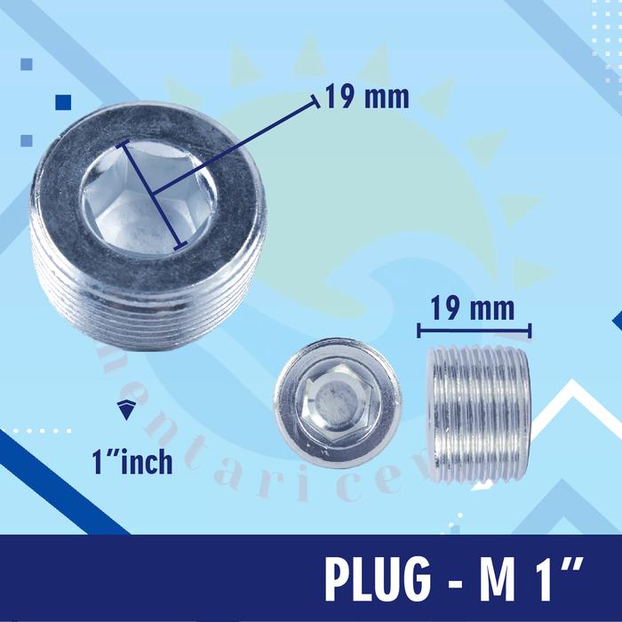 Gambar Baut Tutup As Skok socket tutup pipa hex thread socket Male - TRED HEX 1'' dari Mentari Central undefined Tokopedia