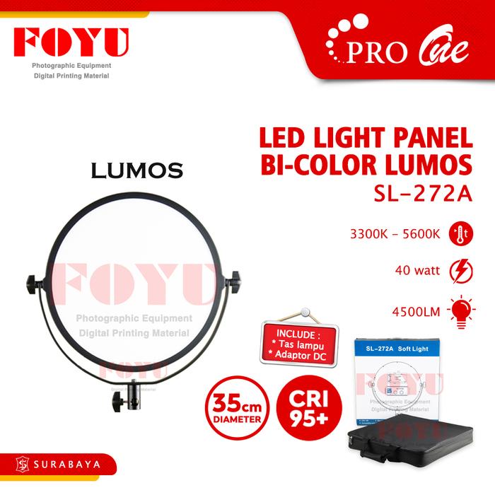 Gambar Professional LED Bi-Color Soft Light Panel Pro One Lumos SL-272A dari Foyu Photo undefined Tokopedia