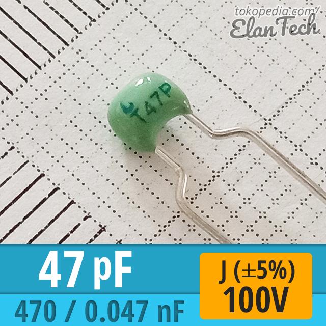 Gambar 47pF / 470 MLCC Torch Ceramic Capacitor 47 pF Kapasitor ElanTech - 5.08mm dari Elantech undefined Tokopedia