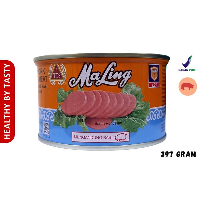 Gambar Ma Ling Luncheon Pork TTS Canned Daging Ham Babi Maling NON HALAL 397 - 397Gr dari Healthy By Tasty undefined Tokopedia