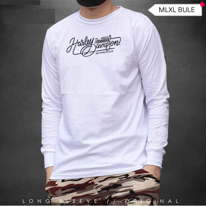 Gambar kaos pria lengan panjang harley davidson dari D55Shop1 undefined Tokopedia
