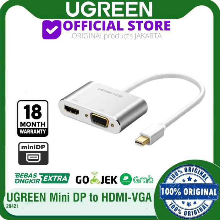 Gambar UGREEN Thunderbolt mini display port to hdmi converter female 4K ADP - 20421 HDMI VGA dari KINGBAG OFFICIAL STORE undefined Tokopedia