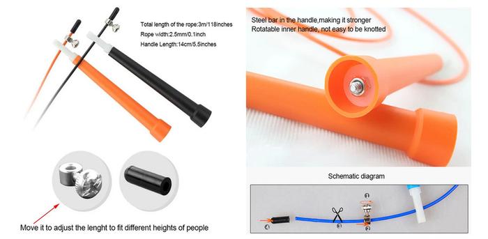 Gambar Tali Skipping Aolikes 3201 Jump Rope Skiping Olahrga Gym Cardio Fitnes - Ungu dari Rockbrosindo undefined Tokopedia