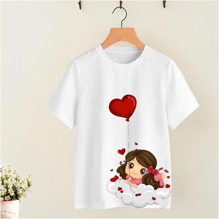 Gambar BAJU KAOS WANITA KT089 KATUN PREMIUM SIZE XS/S/M/L/XL/2XL/3XL/4XL/5XL - Putih, L dari vin vin store undefined Tokopedia