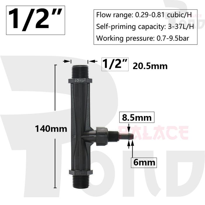 Gambar Venturi Injector Diffuser Kolam Oksigen Aerator JET Eductor Arus Kolam - 1/2 Inch dari Pond Palace undefined Tokopedia
