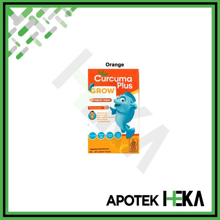 Gambar Curcuma Pluz Go Talz / Plus Grow Tablet Hisap isi 20 Tablet - Orange dari Apotek Heka Bandung undefined Tokopedia