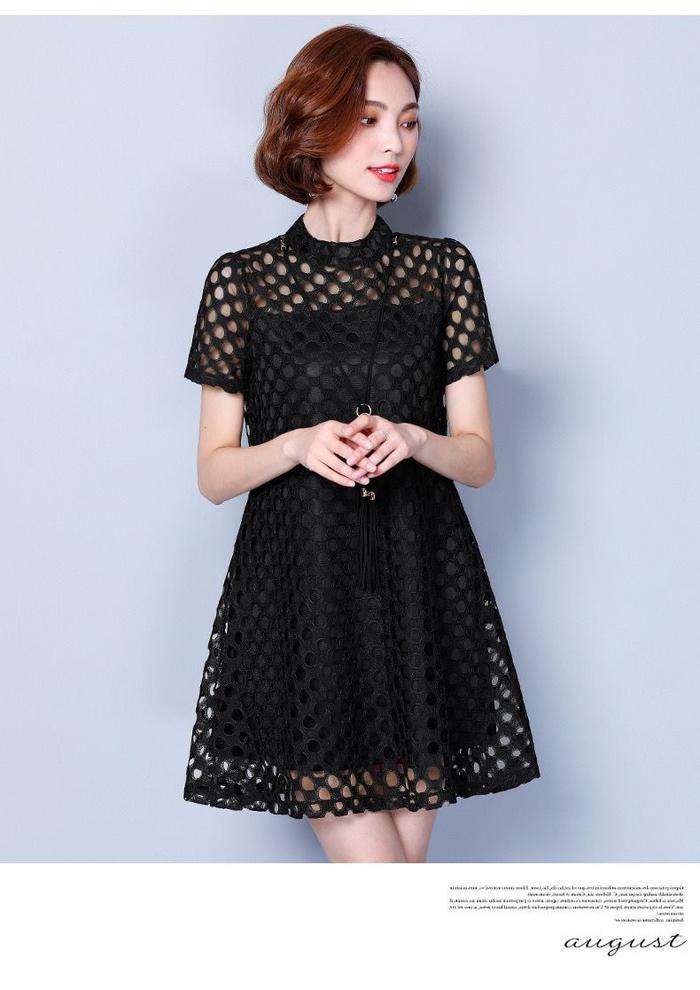 Nodress 住み替え 2024SS 新品 ブラック レース ミニスカート