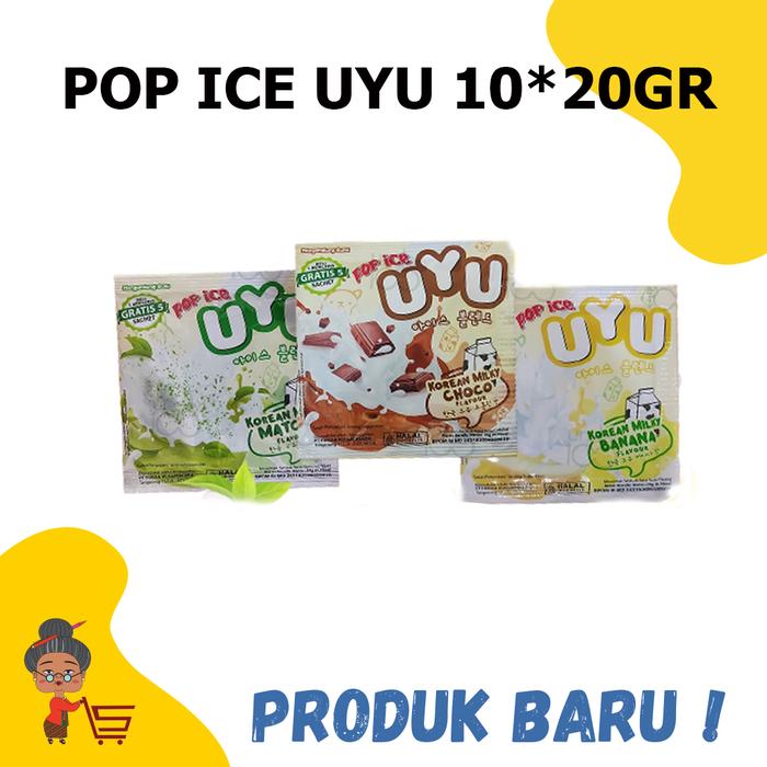 Gambar POP ICE UYU MILKY BANANA 10*20 GR / POP ICE UYU KOREAN MILKY CHOCO - KOREAN BANANA dari AmandaAnggunia undefined Tokopedia