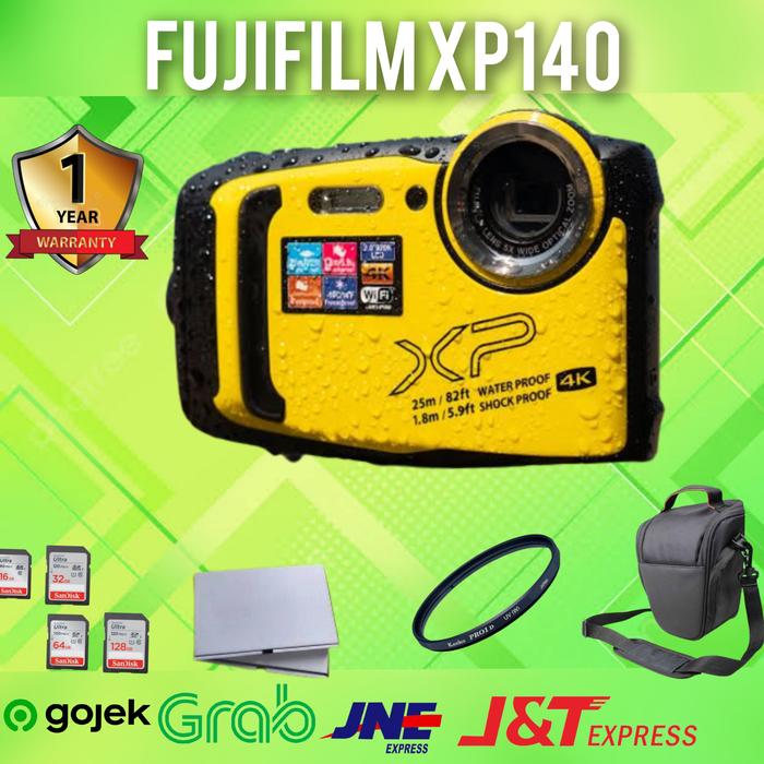 Camera Fujifilm XP140 Waterproof Kamera WHITE BOX, 32GB di Grenn Camera  Tokopedia