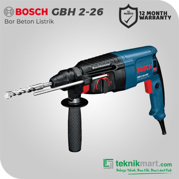 Gambar Bosch Rotary Hammer / Bor Beton Listrik 26mm 800Watt GBH 2-26 DRE SET - UNIT ONLY dari Teknikmart undefined Tokopedia