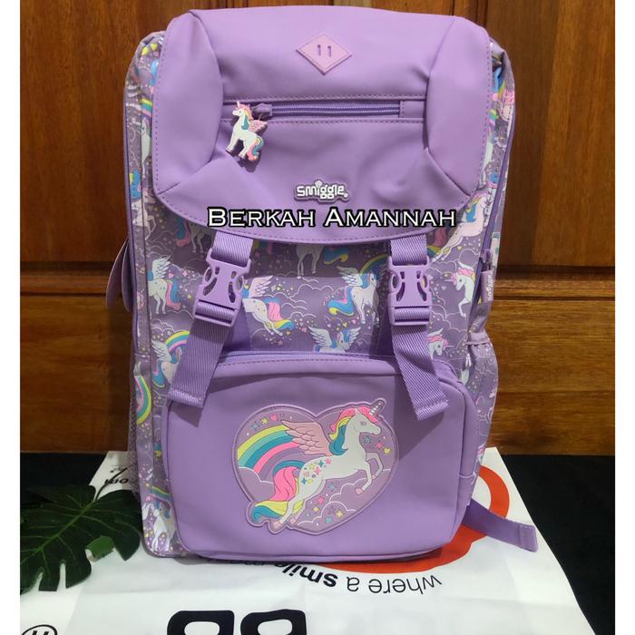 Gambar Tas smiggle foldover tas smiggle ori Smiggle large - beyond unicorn dari Berkah Amannah undefined 2 Tokopedia