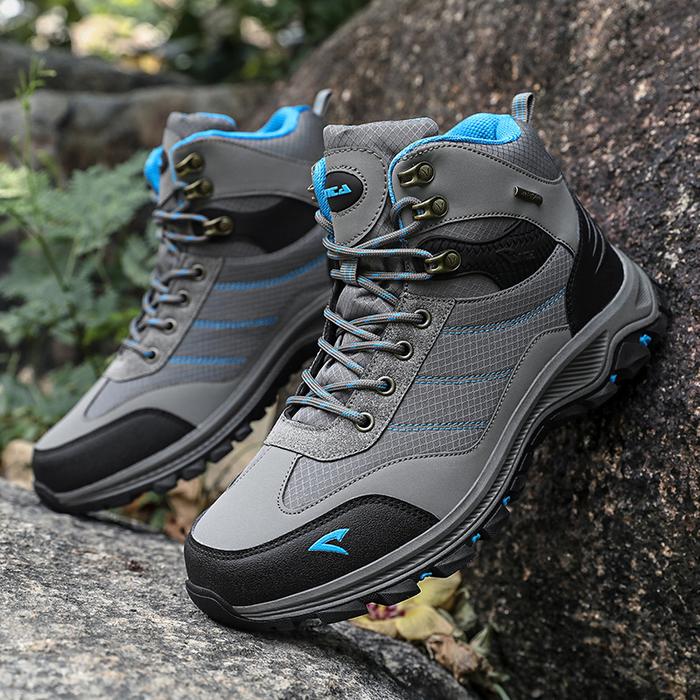 Gambar Sepatu Gunung SNTA 501 Grey Blue Waterproof Original Hiking Outdoor - 39 dari Okebuy Net undefined Tokopedia