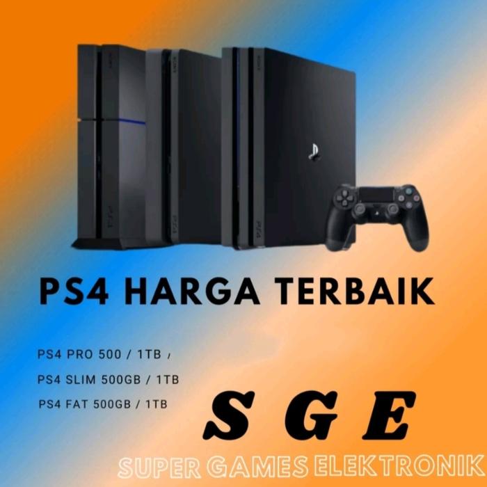 Gambar PS4 PRO/SLIM/FAT 1TB / 500GB GAME PERMANENT Bisa Online Ofline 500Game - Paket A, SLIM 500GB2STIK dari Super Games Elektronik_NEW undefined Tokopedia