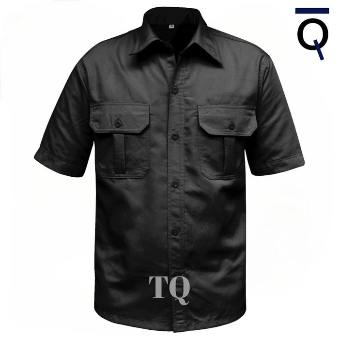 Gambar KEMEJA PDL LAPANGAN LENGAN PENDEK - KEMEJA TACTICAL LENGAN PENDEK - Hitam, L dari TACTICAL QUEEN undefined Tokopedia