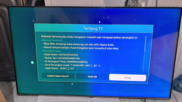 Gambar SAMSUNG 55" Q70T QLED Smart 4K TV (2020) QA55Q70TAKXXD - UNIT 1 FOTO 1 dari Samsung Grade undefined Tokopedia