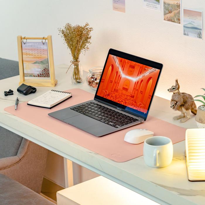 Gambar Clér Leather Deskmat Pastel Colors Alas Laptop - Baby Pink, S (60x30cm) dari Cler Indonesia undefined Tokopedia