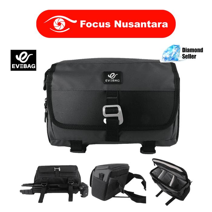 Gambar EVEBAG BM-650WP Tas kamera Selempang /Sling Bag BM 650W / Shoulder Bag - Grey dari Focus Nusantara undefined Tokopedia