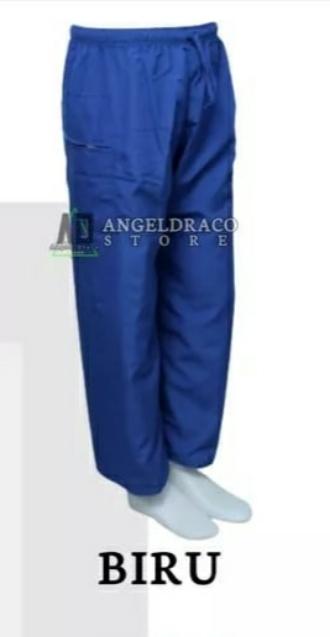 Gambar Baju Pangsi Dewasa Atasan / Baju Pangsi Dewasa / Baju Pencak Silat - Celana Biru, L dari Habz Creativity undefined Tokopedia