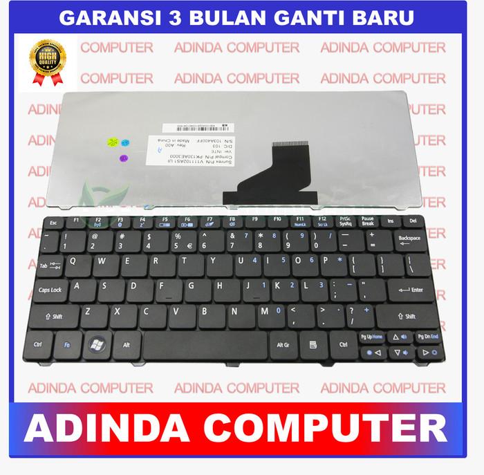Gambar Keyboard Laptop Acer AO 532 D255 D257 D260 D270 532h NAV51 - Hitam dari Adinda Computer undefined Tokopedia