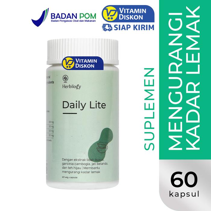 Gambar HERBILOGY SLIMMING CAPSULE 60 PCS BPOM UNTUK MENURUNKAN BERAT BADAN - DAILY LITE dari VitaminDiskon undefined Tokopedia