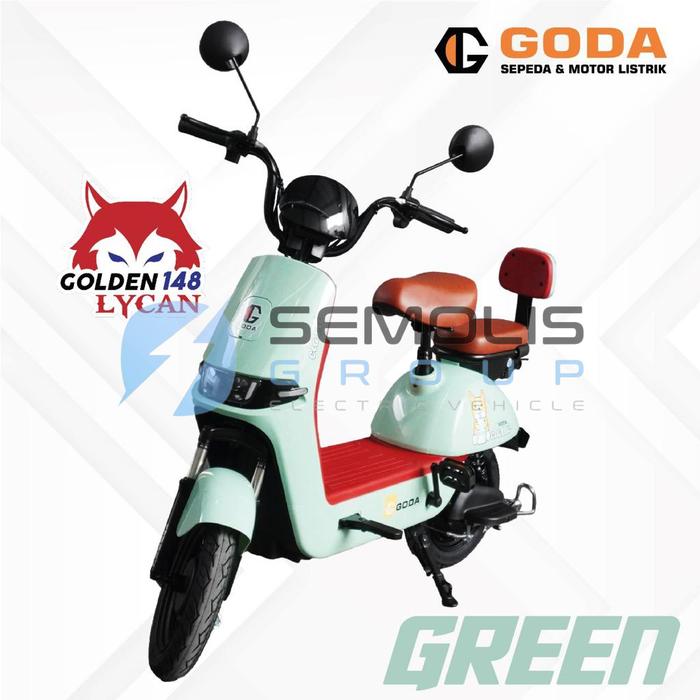Gambar Sepeda Listrik GODA Golden 148 Lycan Garansi Resmi - Hijau dari SEMOLIS GROUP undefined Tokopedia