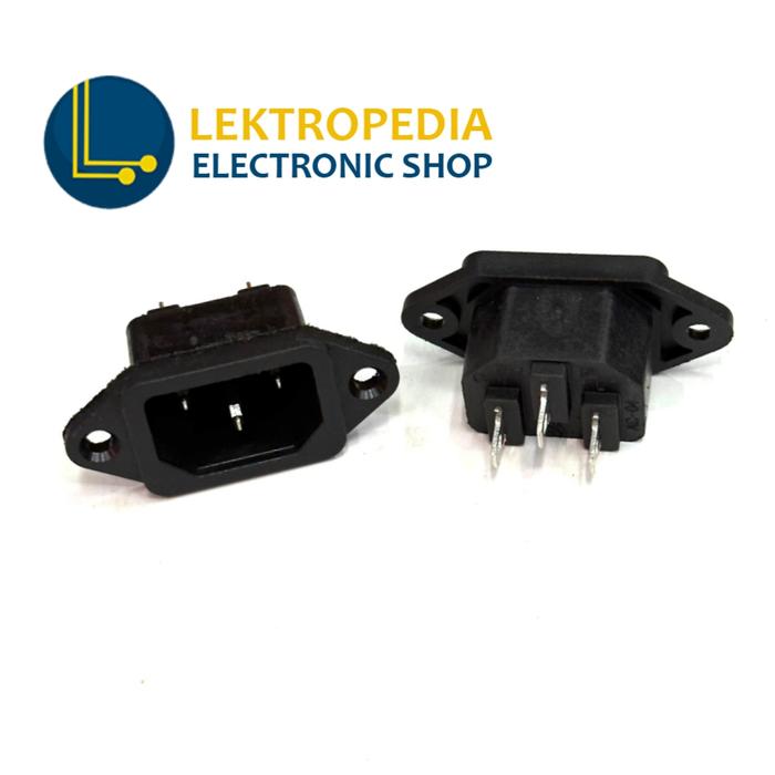 Cpu Inlet Plug Jual Socket AC Komputer Male soket CPU power plastik kabel cowok Box ...