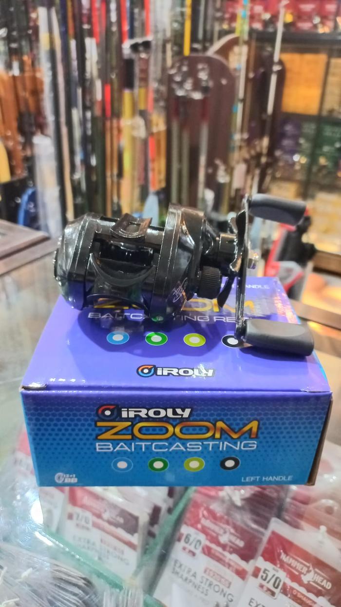 Gambar Reel casting Iroly Zoom- Handle Kiri - Hitam dari Bos pancing undefined Tokopedia