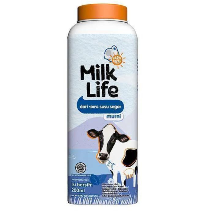 Gambar Milk Life Fresh Milk / Susu Sapi Asli Segar Berbagai Rasa 200Ml - Pure / Original dari Papaya Fresh Gallery undefined Tokopedia