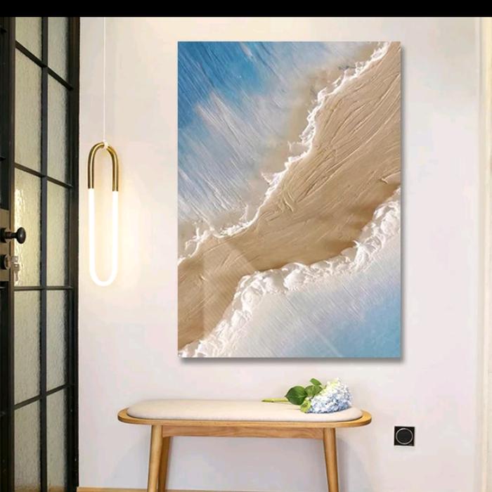 Gambar lukisan abstrak 3 panel plus frame moderen - Tipe 7, 60 x 80 cm dari nurilaa art undefined 2 Tokopedia