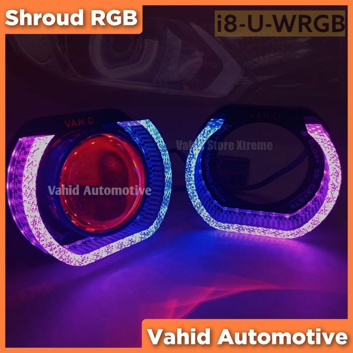 Gambar VAHID i8 | Shroud Casing Projector 3 inch Metrik Glory 5D White | WRGB - Type U WRGB dari Vahid Automotive undefined Tokopedia