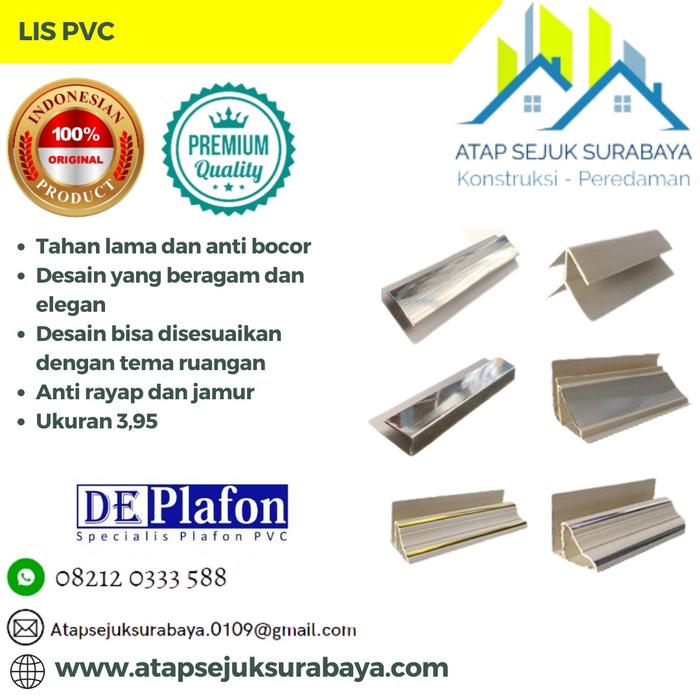 Gambar Lis Plafon PVC - LS01C dari Atap Sejuk Surabaya. undefined Tokopedia