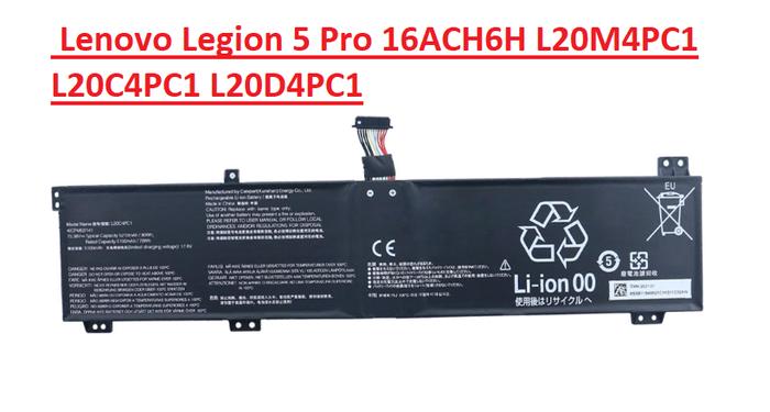 Batteria XITAIAN 15.36V 80Wh Per Lenovo Legion 5 Pro/7 – Ricambio L20D4PC1 L20C4PC1 – 5210mAh Li-Ion - 3