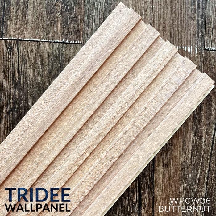 Gambar WOOD PANEL WPC | TRIDEE WALLPANEL - BUTTERNUT, 300CM dari Tridee Wallpaper undefined Tokopedia