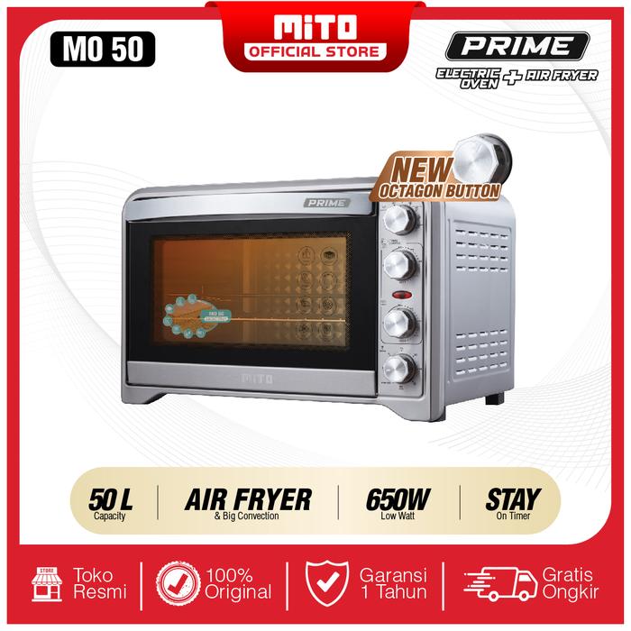 Gambar MITO MO50 PRIME 50L Oven + Air fryer - Old dari MITO Electronics undefined Tokopedia