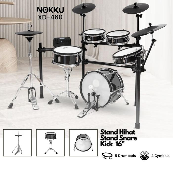 Gambar Drum Elektrik Nokku XD460 Original dari Toko Gitar Medan undefined Tokopedia